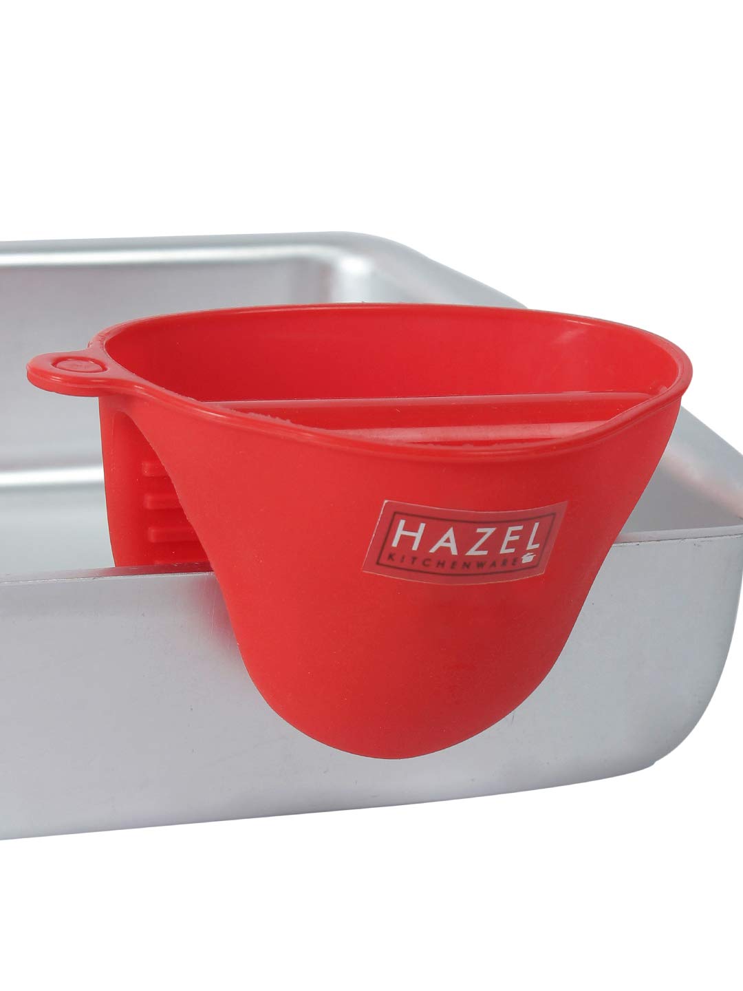 Silicone Pinch Grip Mitts Microwave Oven Heat Resistant Gripper Kitchen Pot Holder, Red