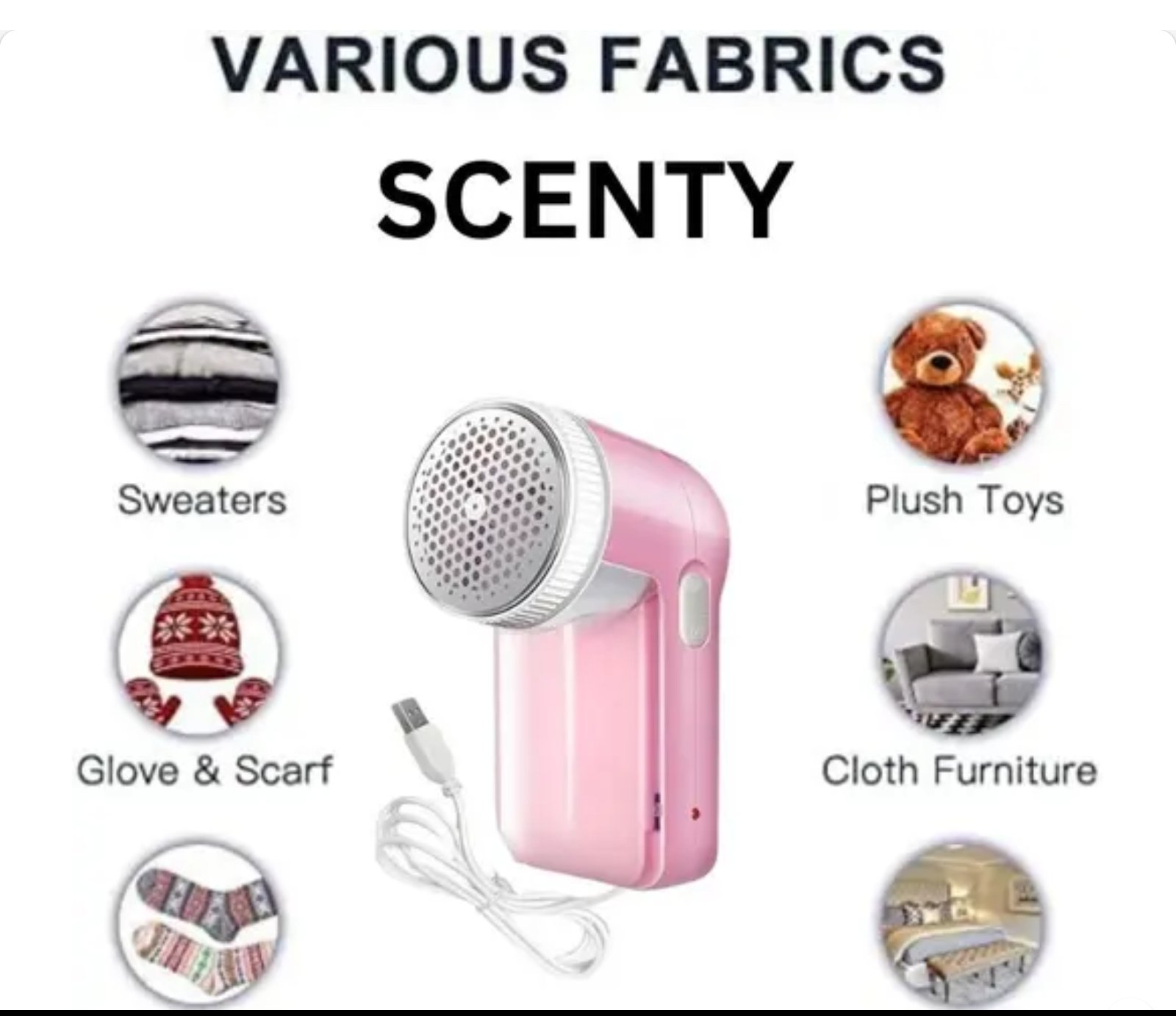 Lint remover for woolen clothes, sweater , jacket, blanket and etc with USB PORT. - Image 3