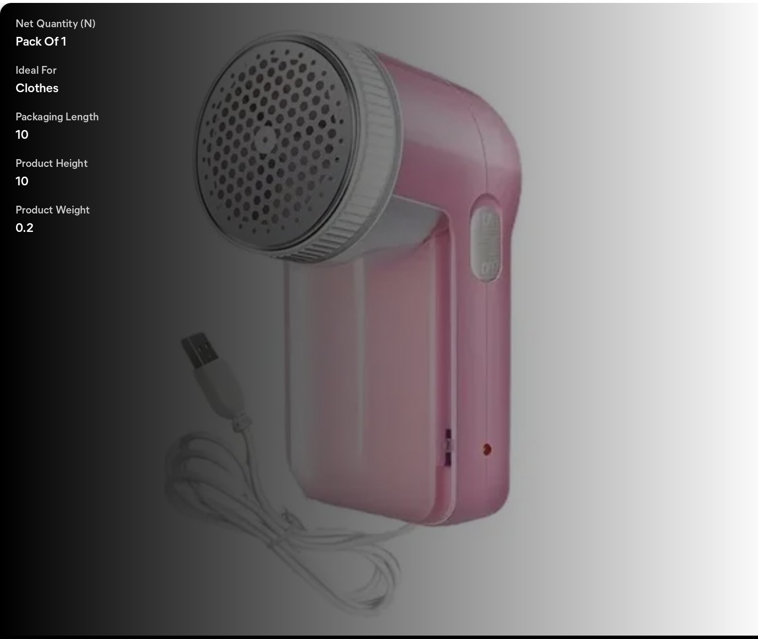 Lint remover for woolen clothes, sweater , jacket, blanket and etc with USB PORT. - Image 4